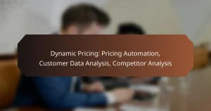 Dynamic Pricing: Pricing Automation, Customer Data Analysis, Competitor Analysis