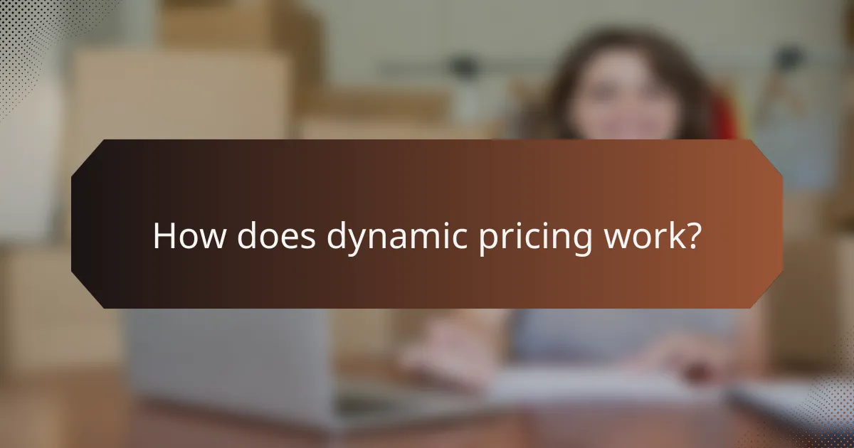 How does dynamic pricing work?